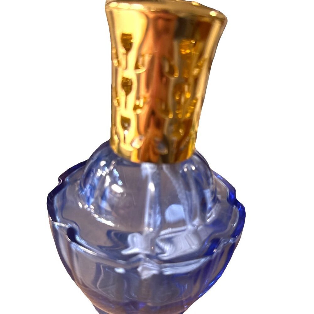 Vintage Reflection Blue Fragrance Oil Lampe Berger Paris Diffuser Glass - Picture 2 of 10